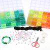 1 компл., 480 шт./кор., 24 сетки, набор бусин пони для изготовления ювелирных изделий, набор из 6 стилей конфетных бусин, акриловые радужные бусины для изготовления браслета, ожерелья, цепочки,