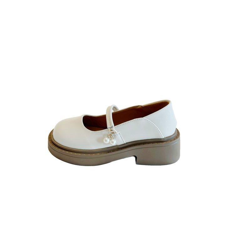 Французские универсальные туфли Мэри Джейн, одинарные туфли, женские 2025 новые весенние плоские женские туфли, модные туфли из маленькой кожи с круглым носком