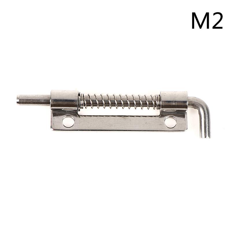 1Pc 304 Stainless Steel Loaded Hinge Security Spring Bolt Barrel Latch Hardware