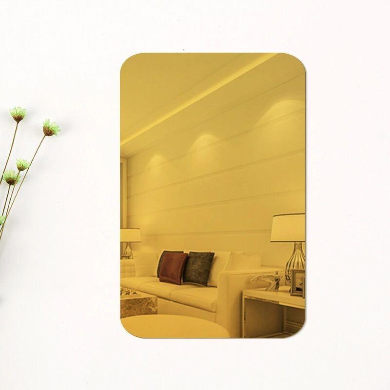 Bathroom Mirror Acrylic Self-adhesive Mirror Paper Home Decoration High Definition Soft Glass Wall Sticker