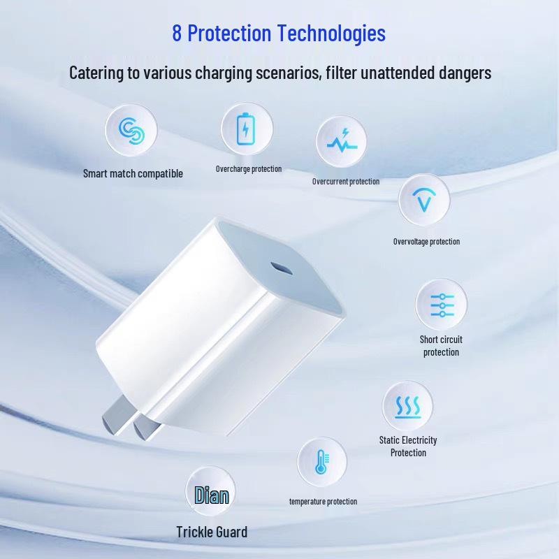 Тонкое 30-ваттное зарядное устройство Apple для iPhone 15 Pro/Pro Max с быстрой зарядкой PD