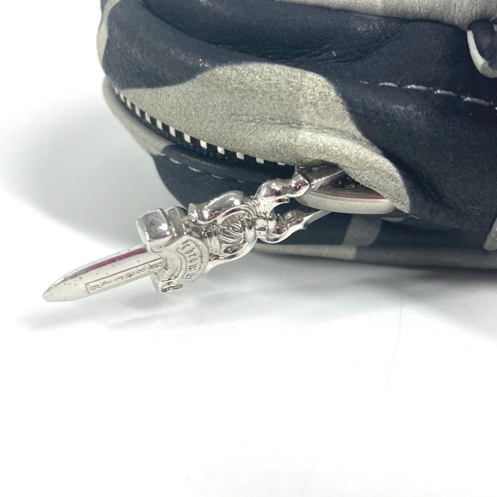 CHROME HEARTS РЮКЗАК-КОШЕЛЕК Камуфляжная сумка-чехол Браслет-сумка Кожаный серый