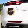 1 шт. Автомобильные наклейки креативная индивидуальность VIP логотип автомобиля VIP текстовая отметка боковая отметка декоративная наклейка модифицированная металлическая наклейка на заднюю часть