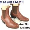 70s-80s Australia R.M.Williams Wood Nail Sole Side Gore Boots 7 26.0 Brown(USED)