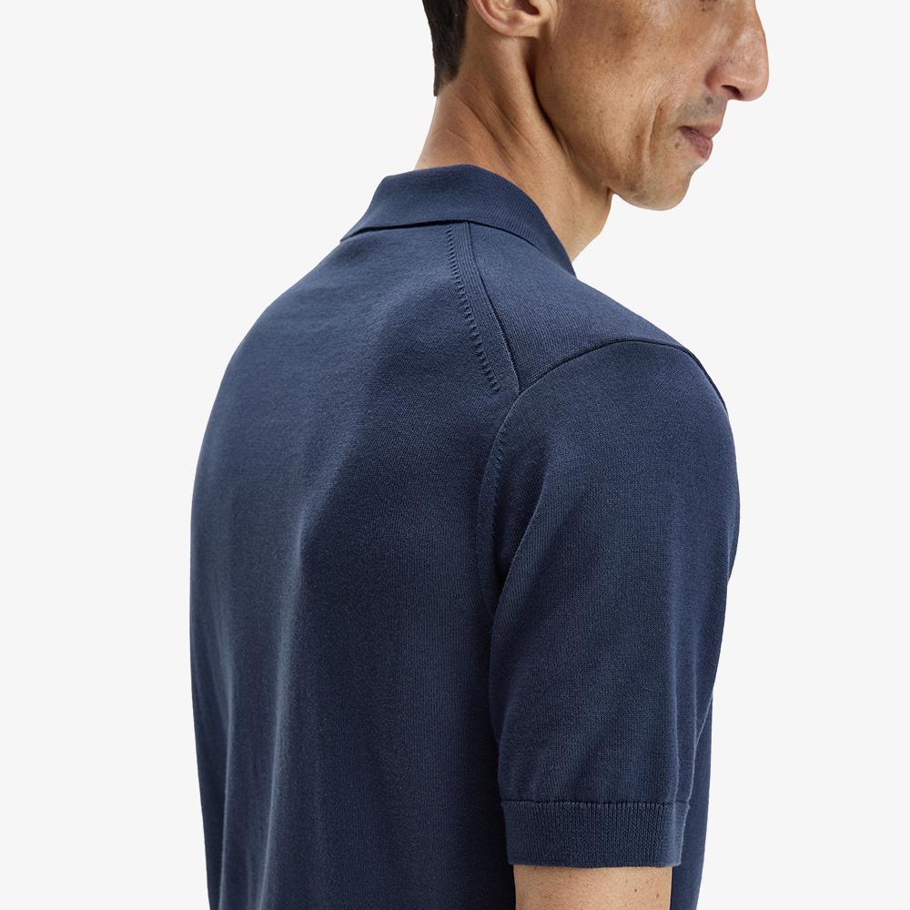 FRED PERRY [Sharp] Short Sleeve Cotton Knit Shirt - Dark Air Force Afpm2619725-738