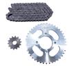 Комплект передней и задней звездочек и приводной цепи для мотоцикла Suzuki серии GN125, специально разработанный, оригинального типа, универсальный, послепродажный, зубчатый