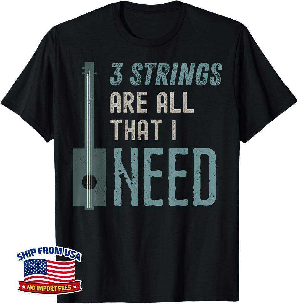 3 Strings Are All That I Need Cigar Box Guitar Unisex T-Shirt