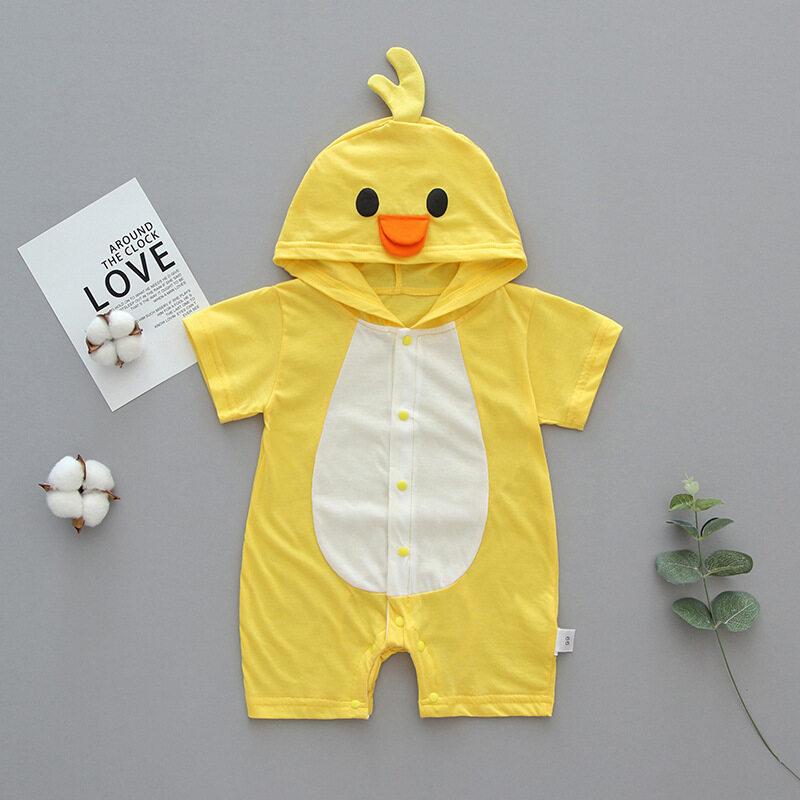 Infant Jumpsuit Rabbit Cow Romper Animal Tiger Cute Cat Print Girl Boy Cotton Suit Newborn Climbing Bunny Rompers Summer