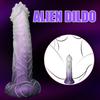 Anal Plug Dildo Penis Huge Alien Dragon Scale Texture Monster Butt Plug Thick Purple Vagina Clitoral Stimulator for Women Men Sexy Adult Toys