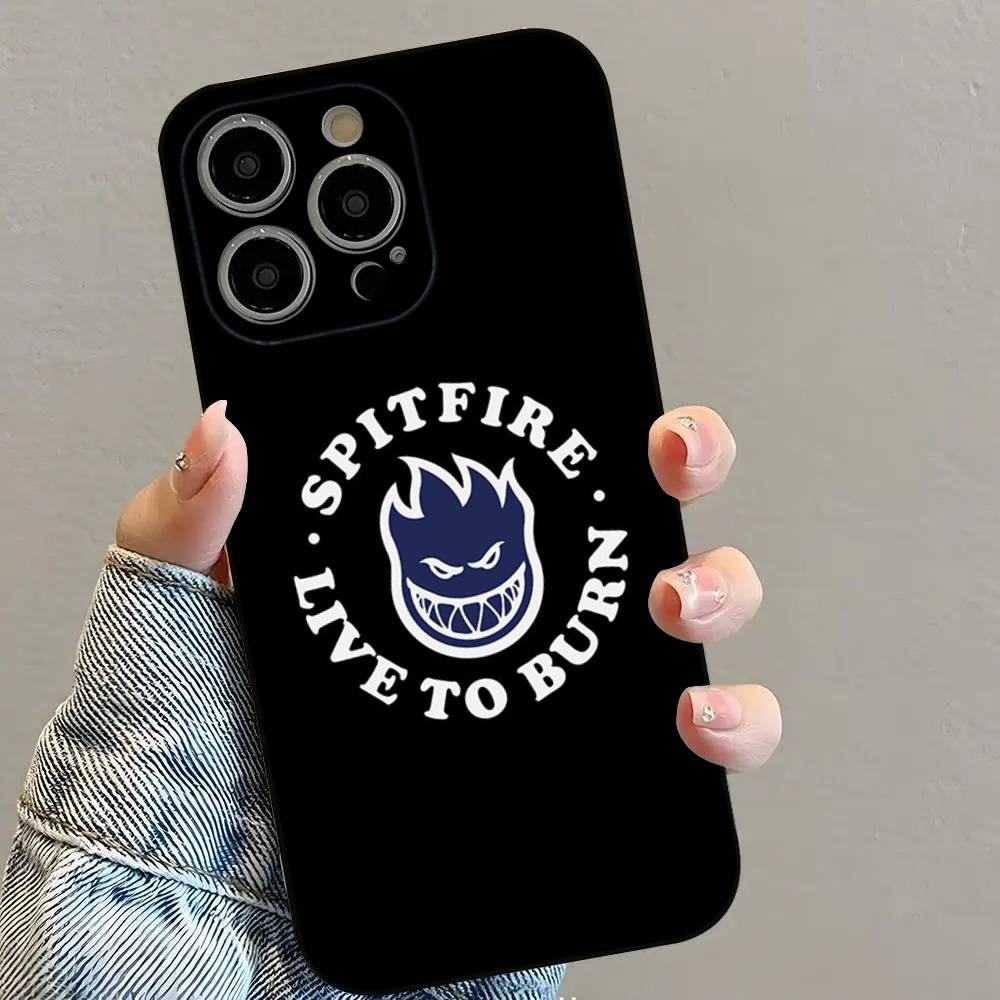 Крутые колеса S-Spitfire Чехол для телефона для iPhone 16 15 14 13 12 11 PRO MAX PLUS Mini TPU Мягкий приятный для кожи чехол
