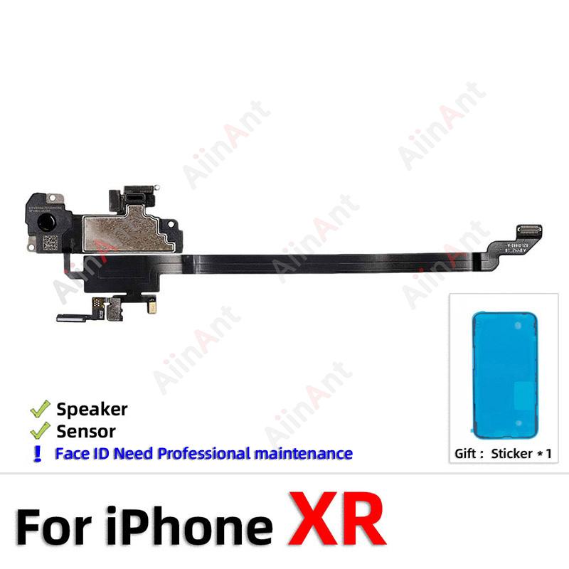 AiinAnt Шлейф динамика слухового динамика и датчика приближения для iPhone 11 Pro X Xr Xs Max 7 8 Plus со стикером 100% OEM