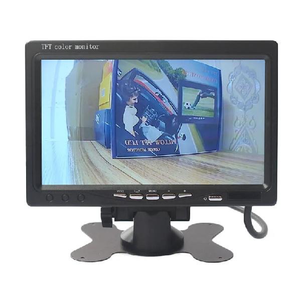 SMALUCK 7inch AHD EWV 1024x600 Car Monitor Rear View Monitor Support 720P 1080P AHD CVBS Camera 2 Video Input