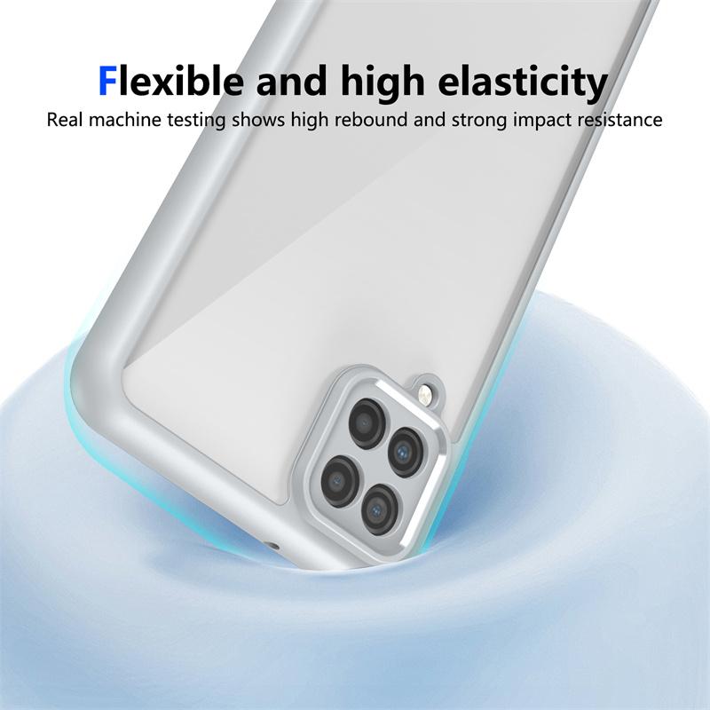 Противоударная прозрачная задняя крышка из ПК для Samsung Galaxy A12 A22s A32 A52s M32 A13 A23 A33 A53 M13 M23 M33 M53 Чехол Силиконовая защита