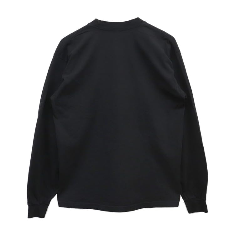 Los Angeles Apparel Long T Лонгслив Однотонный Сделано в США Los Apa Всесезонные Топы L Черный [LOSANGELS APPAREL] Футболка 6.5 унций Мужская [Б/У]