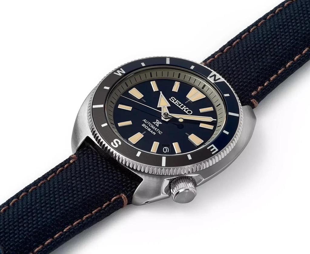 Seiko Мужские часы Prospex Tortoise Land Automatic с синим циферблатом из нержавеющей стали SRPG15K1