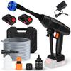 Electric Car Washing Machine Cordless Pressure Washer, Battery Powered Washer with 6-in-1 High Adjustable Nozzles, 24V Portable Power 2 Rechargeable