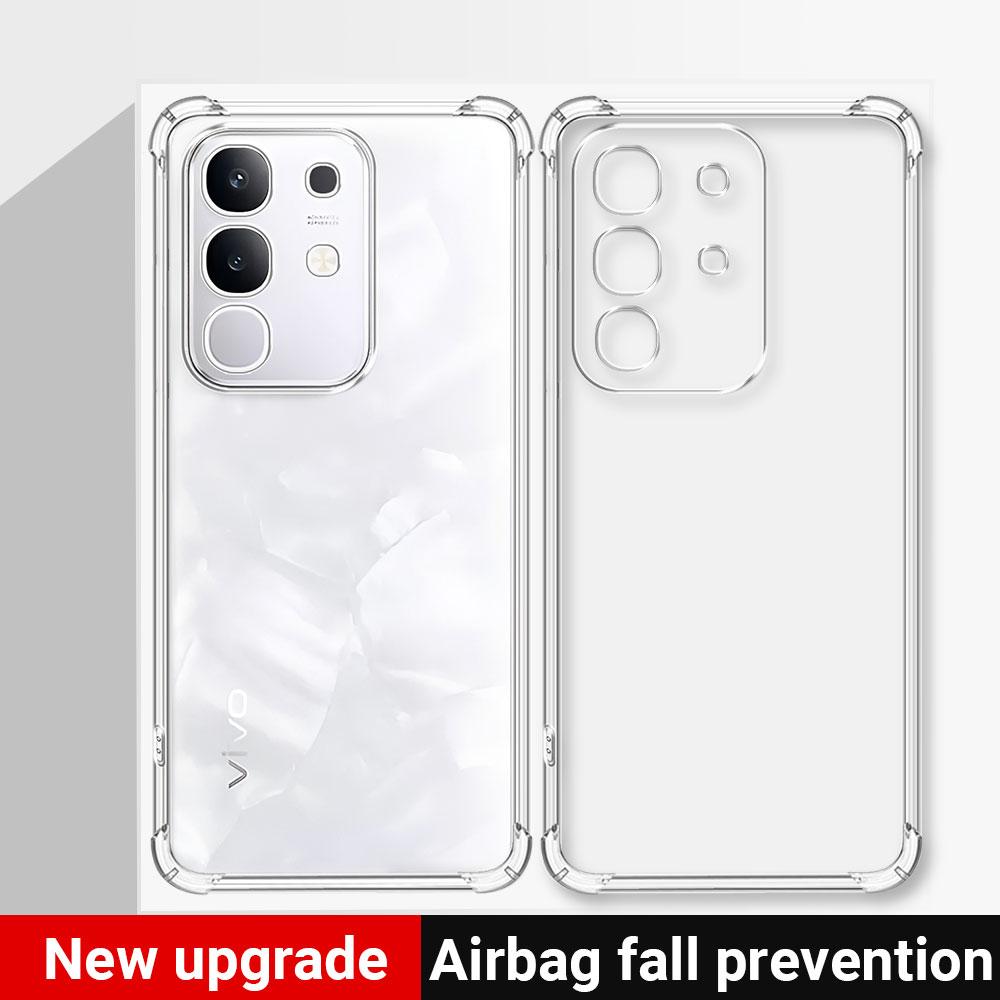 Чехол для Vivo Y29 4G 5G Прозрачный силиконовый мягкий чехол для телефона для Vivo Y04 Y29S Funda Прозрачная противоударная TPU-накладка с воздушной подушкой