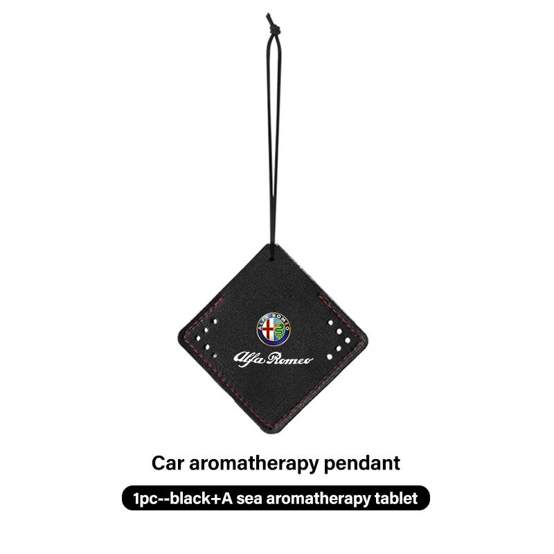 Car Fragrance Pendant Air Freshener Hanging Aromatherapy Tablets For Alfa Romeo 159 Giulietta 156 147 Giulia Mito GT Stelvio