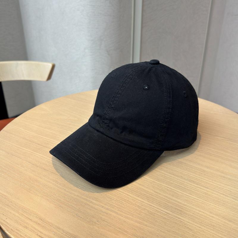Macaron color light plate baseball cap men's and women's pure cotton breathable sunscreen sports big head circumference couple sunshade cap