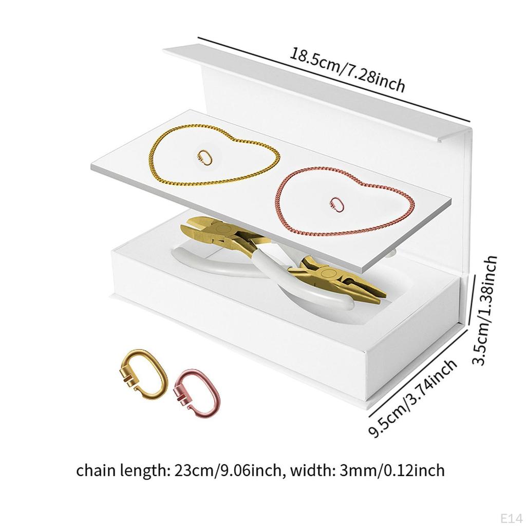 2шт. Набор постоянных браслетов для пар, запертые на руку цепочки, изготовление браслетов своими руками для