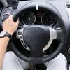 Car Accessories Hand Stitched Black Leather J10 X-TRAIL NV200 2008-2012 Steering Wheel Cover For Nissan Qashqai