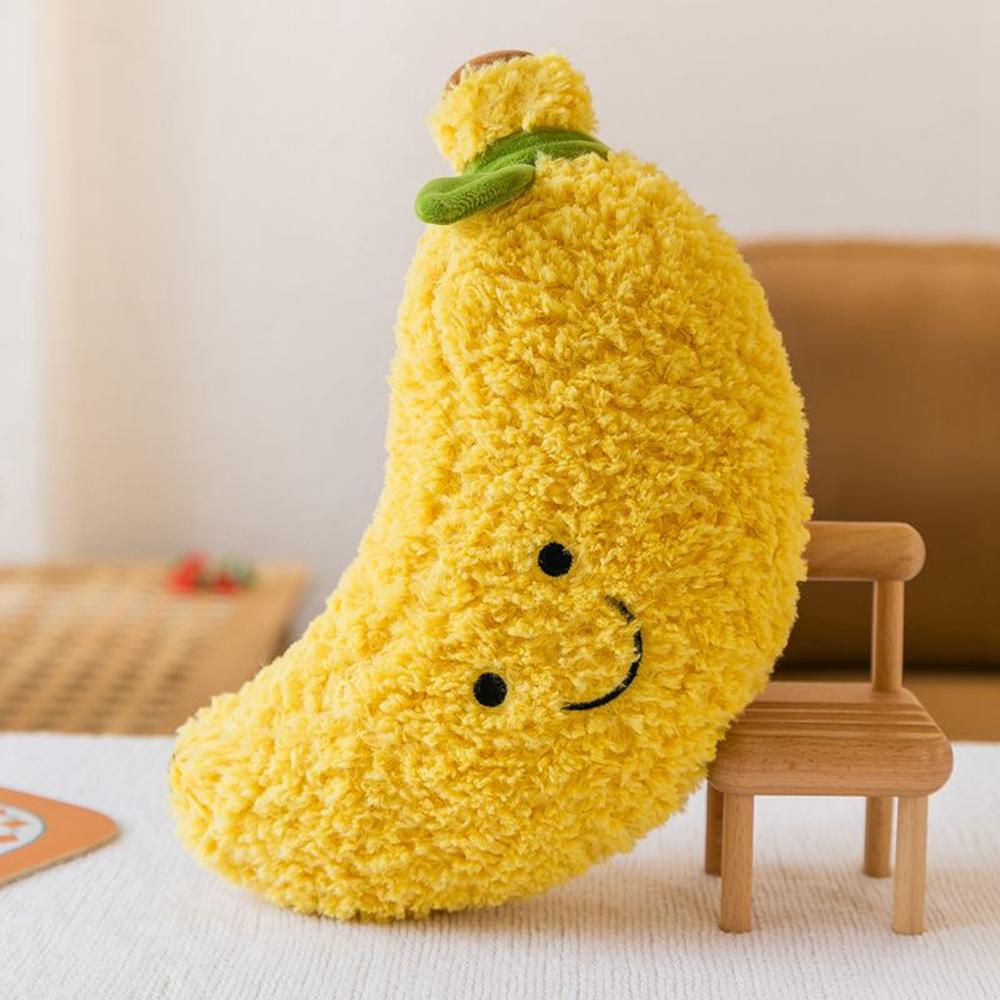 16-28CM Fruit Vegetable Plush Toy Cute Soft Watermelon Pineapple Banana Strawberry Mango Carrot Children's Christmas Gift