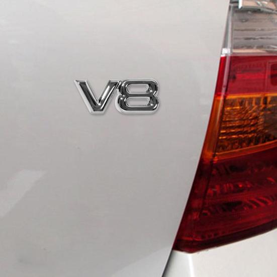 4WD V6 V8 стильный спортивный автомобиль значок эмблема задний багажник металлическая наклейка декор