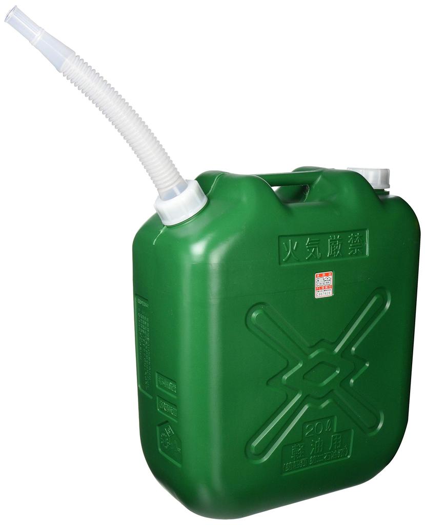 Hokuriku Doi Kogyo Hishiesu Light Oil Can Slim 20L (Fire Service Act Compliant) with Nozzle
