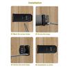 3-Digit Password Door Lock Keyless Combination Password Lock Rotary Hasp Locks  Bathroom