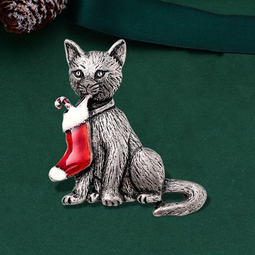 Snowflake Christmas Elk Breastpin Mistletoe Wreath Merry Christmas Decor Gift