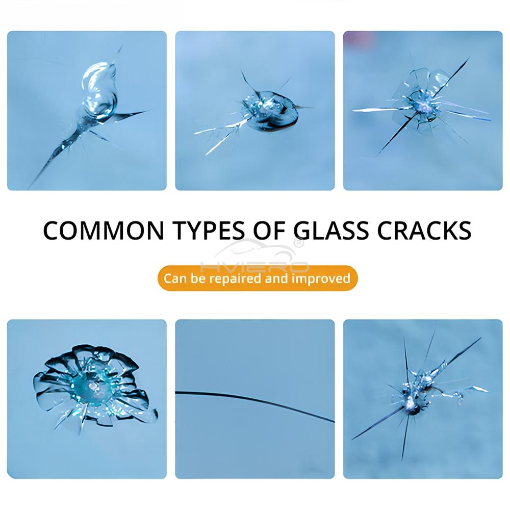 Набор смол для ремонта лобового стекла автомобиля Инструменты для восстановления царапин и поломки лобового стекла Защитные наклейки Средство для чистки стекол Уход за мойкой без следов