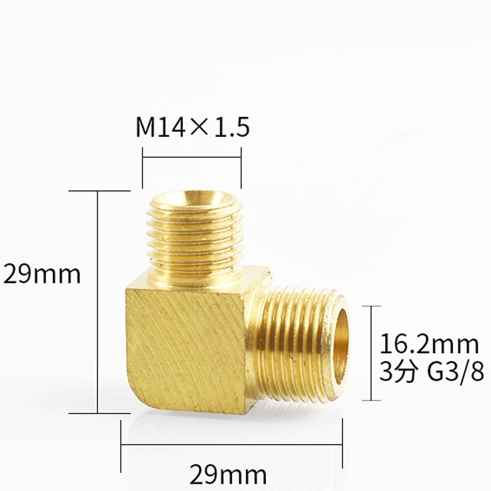 M12 M14 M16 M18 Метрический 1/8" 1/4" 3/8" 1/2" BSP Наружный Угольник 90 градусов Латунный Фитинг Трубопроводный Соединитель Муфта Вода Газ Масло
