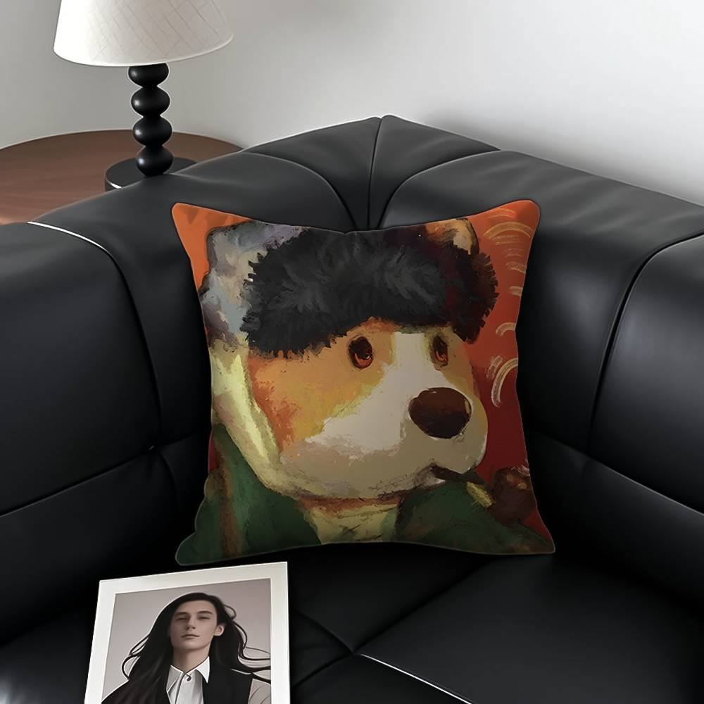 Мультяшный персонаж P-Party Animals Наволочка Антипылевой клещ Наволочка Невидимая молния Шелковистый короткий плюш Чехол для диванной подушки