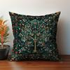 PC Dark Green Pattern DoubleSided Printed Pillow Cover Home Decor Cushion Cover for Sofa Bedroom (Pillow Insert Not Included)