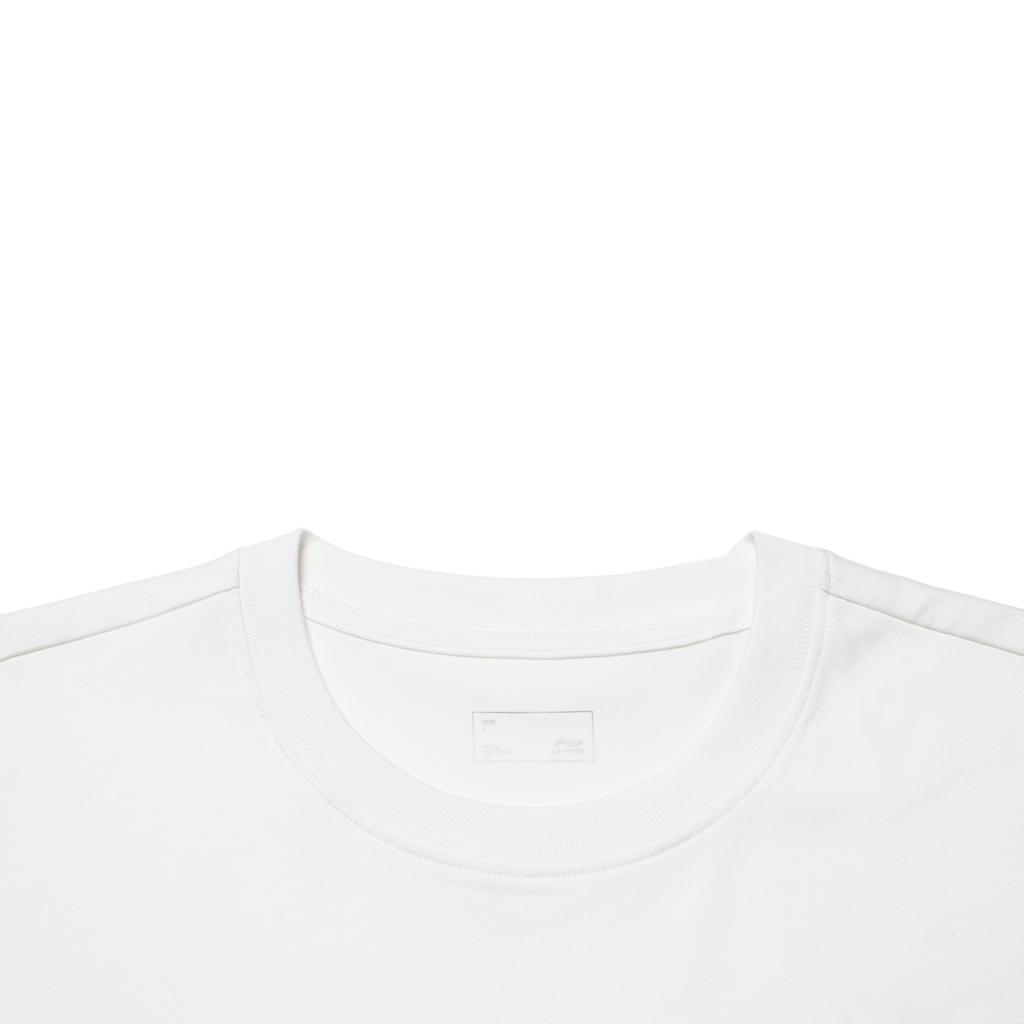 Li Ning Sports Lifestyle Series American Casual Universal с круглым вырезом и коротким рукавом, футболка унисекс, цвет белый AHSU793-2