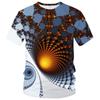 Funny Illusion Graphic T Shirt for Men 3D Printed Art Optical T-shirt Ropa Y2k Tops Harajuku Fashion Street Tees Womens Clothing