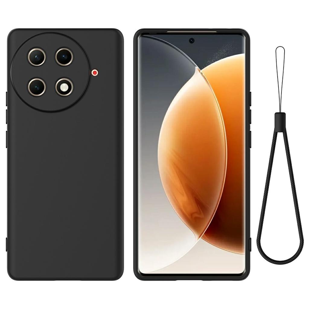 Для TECNO Camon 30S Pro 4G/30S 4G Чехол Жидкий силикон Защита от царапин Чехол для телефона с ремешком на руку