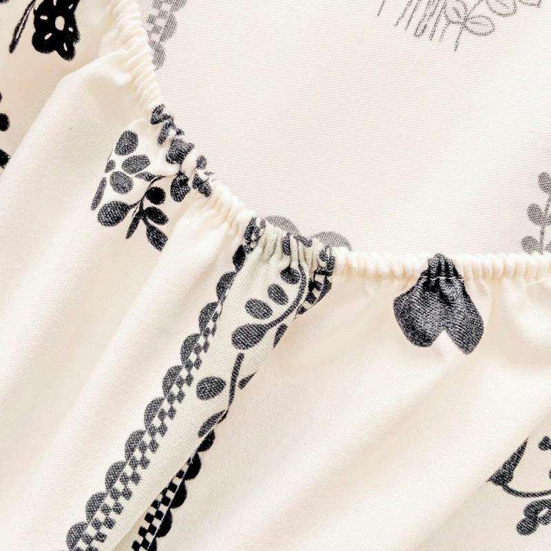 Floral Style Bedsheets Printed Fitted Sheet Breathable Mattress Protector Soft Bed Linen Home Sheets Couvre Lit (No Pillowcase)