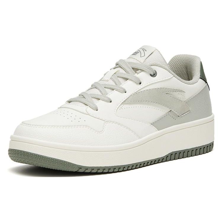 Anta Кроссовки Life Series Zero Feel Slip, прочные, легкие, с низким верхом, для скейтбординга, женские, белые, серые, 922318060-2