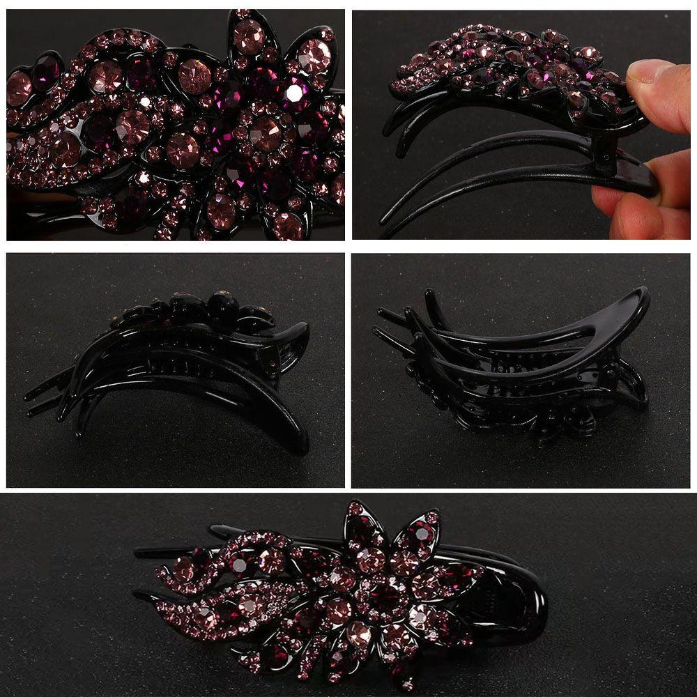 Duckbill Hair Headwear Women Hair Clips Duckbill Clip Hair Claws Hairgrip Rhinestone Hairpin