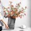 Long Branches Red Berry Bouquet Realistic Simulation Autumn Fruit Artificial Flower Plastic Decorative Artificial Plants Branch