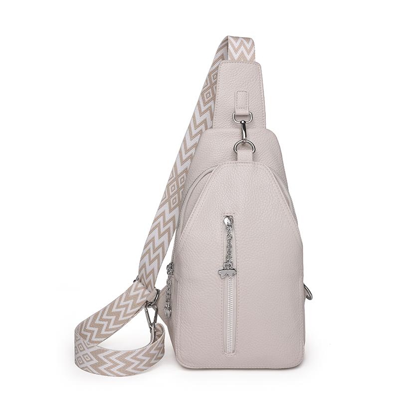 Мягкая кожа Женская нагрудная сумка Большой вместимости Одноплечевая сумка кроссбоди Противоугонная дорожная нагрудная сумка для девушек CLE