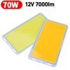 70 Вт 12 В COB LED Панель Светодиодная Лента Белый/Теплый Белый DIY Свет Лампа 220X112 ММ 7000 ЛМ Светодиодная COB Чип Панель Свет Высокая Яркость Работа