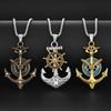 Retro Medieval Boat Anchor Necklace Accessories Street Retro Style Hip-hop Street Necklace for Boys
