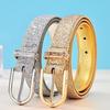 Trendy Korean Style Women's Gold Faux Leather PU Belt