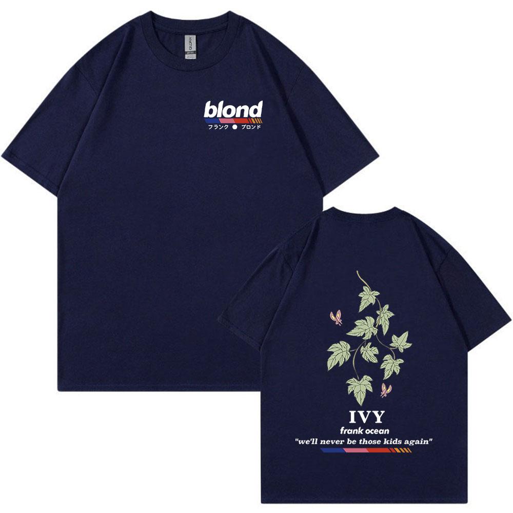 2026 Summer Rapper Frank Vintage Graphic T Shirt Blond Hip Hop Popular Music R&B T Shirts Men Women Fashion Oversized Short Sleeve T-shirts