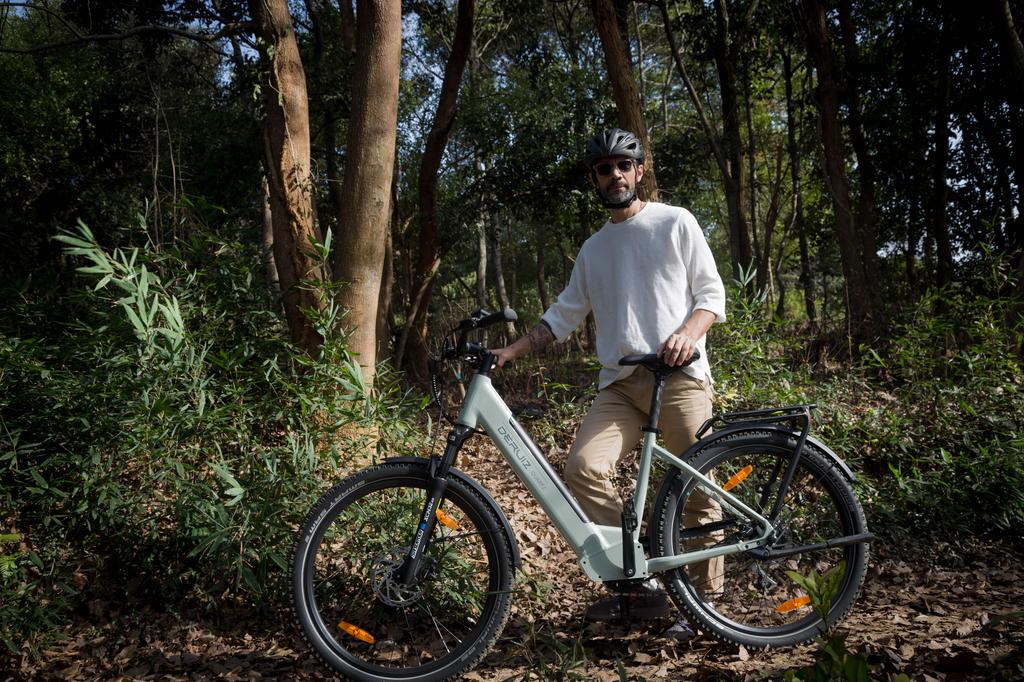 DERUIZ Electrice Bike Quartz SUV Ebike 27.5'' MTB Electric Bike for Adults,250W Motor,48V13.4Ah Battery,Hydraulic Disc Brakes Up to 161KM