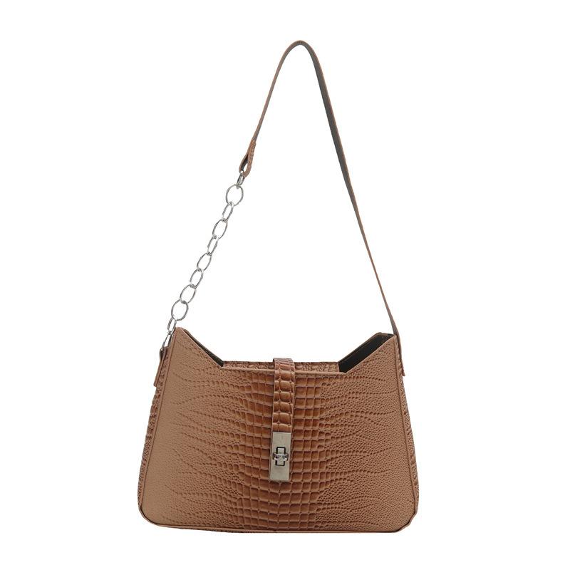 2025 весна и лето новая женская мода ретро текстура под крокодила сумка-тоут европейский и американский тренд наплечная сумка сумка под мышкой