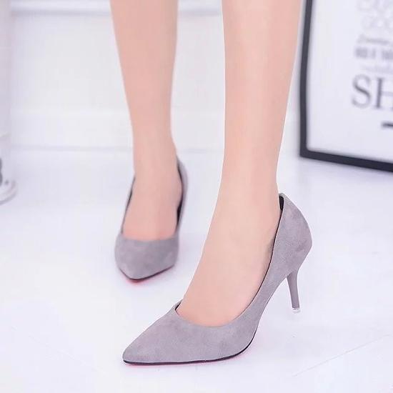 2024 Women Shoes Pointed Toe Pumps Patent Dress Shoes High Heels Boat Shoes 35-42