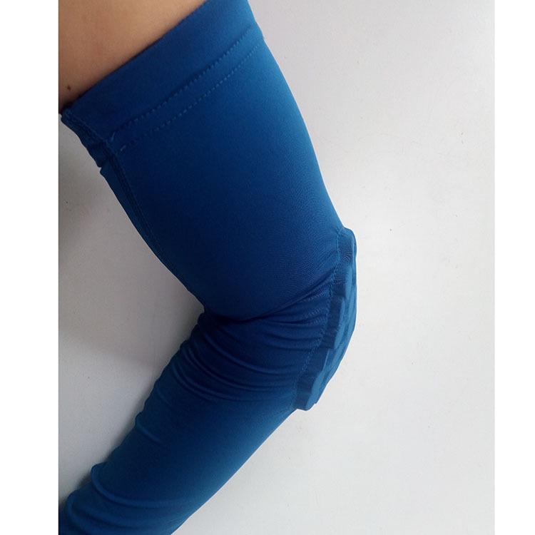 High-Elastic Nylon Lycra Honeycomb Arm Sleeves for Basketball and Volleyball - Breathable Sports Elbow Pads